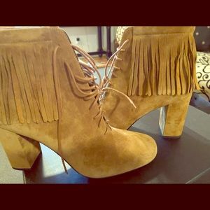 Saint Laurent Fringed “ Babies” Ankle Boots